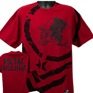 Vintage Y2Ks Metal Mulisha T Shirt Biker Supercross MMA Motocross Red XL X-Large